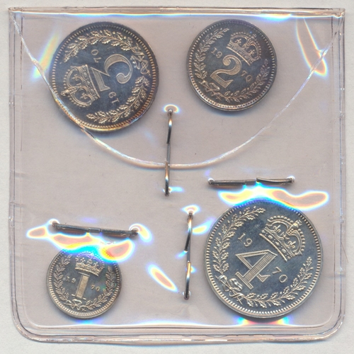 625 - 1970 Maundy proof cased set FDC. (Y)