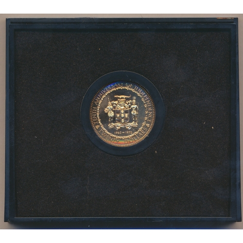 713 - Investment Gold lot - documents required. Jamaica. 1972 $20 proof FDC. (Y)