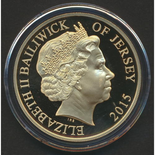 715 - Investment Gold Lot - documents required. Jersey. 2015 £5 Sir Winston Churchill boxed proof FDC. (R)