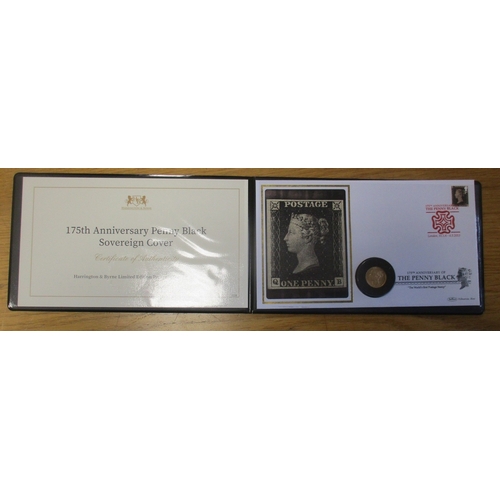 733 - Investment Gold lot - documents required. 2015 '175th Anniversary of the Penny Black' cover with 187... 