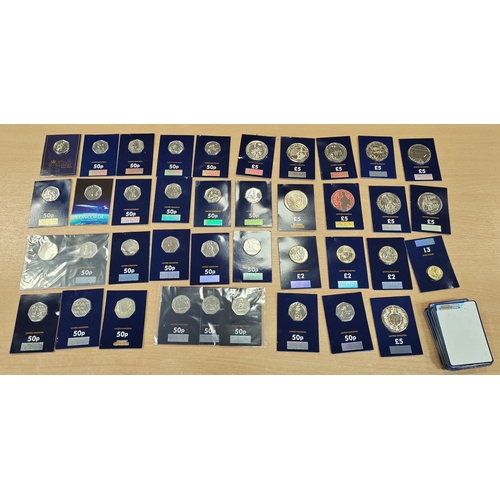 742 - Collection with boxed uncirculated 2020 2oz silver Queens Beast Lion and Unicorn (2), boxed silver p... 