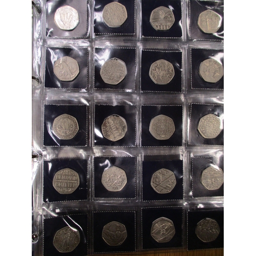 747 - Collection in 3 Change Checker albums with £2, £1, 50'ps including 2009 Kew Gardens 50p (2), crowns,... 