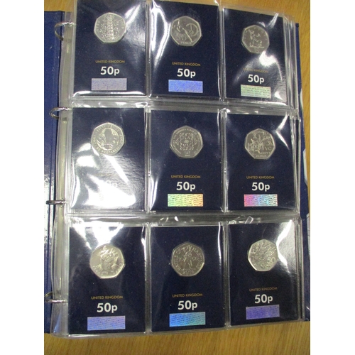 747 - Collection in 3 Change Checker albums with £2, £1, 50'ps including 2009 Kew Gardens 50p (2), crowns,... 