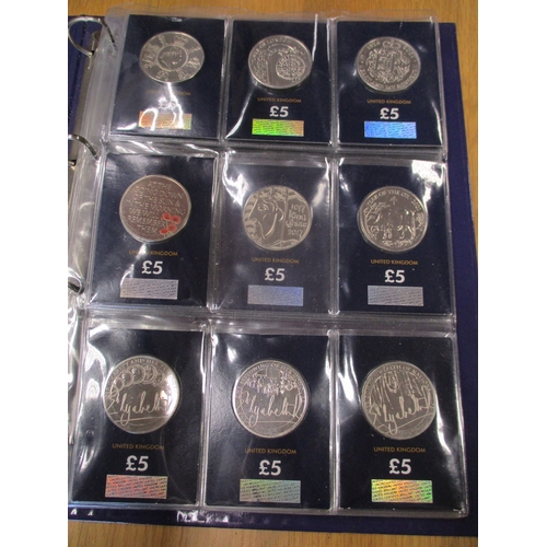 747 - Collection in 3 Change Checker albums with £2, £1, 50'ps including 2009 Kew Gardens 50p (2), crowns,... 
