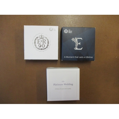 749 - Modern Royal Mint collection with boxed silver proofs FDC £5  2009-2012 Olympic Countdown cased set ... 