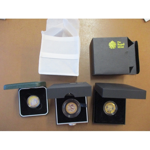 749 - Modern Royal Mint collection with boxed silver proofs FDC £5  2009-2012 Olympic Countdown cased set ... 