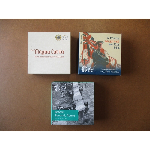 750 - Boxed silver proofs FDC with £5 piedfort 2016 Birthday, £5 2017 Jubilee, 1977 crown re-issue, £2 pie... 