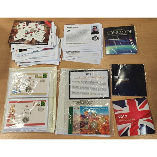 751 - Change Checker collection in 4 folders with crowns, £5, £2, £1, 50p, 10p, plus similar loose, Beatri... 