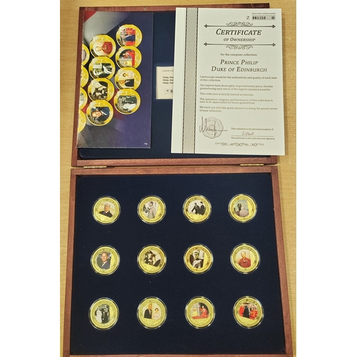 751 - Change Checker collection in 4 folders with crowns, £5, £2, £1, 50p, 10p, plus similar loose, Beatri... 