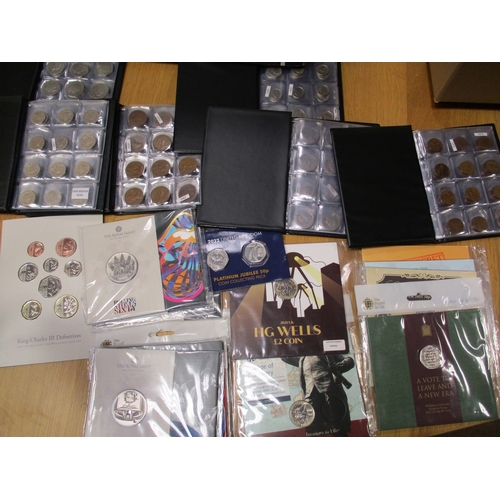 753 - Collection including £5 'The Best of British Collection', uncirculated Royal Mint packs with £5 (7),... 