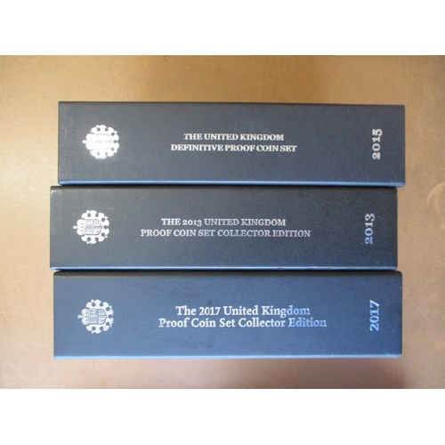 765 - Royal Mint proof cased sets FDC with 2010, 2011, 2012, Collector Edition 2013, 2017, Definitive set ... 