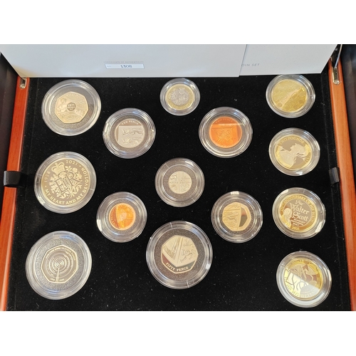 808 - Royal Mint 2021 premium proof set of 14 FDC. (½B)