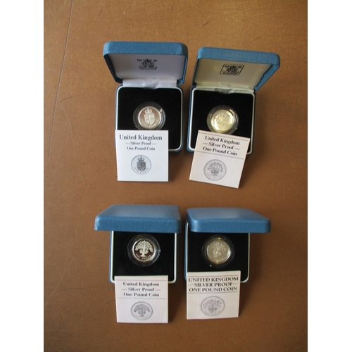 841 - Mid 1990's - 2000 Queen Mother encapsulated generally crown sized silver proofs FDC (64), GB boxed s... 