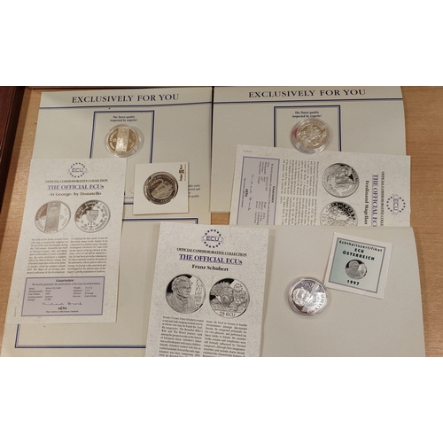 849 - Collection of silver/proofs and CuNi commemoratives, includes Canada silver maple, USA walking liber... 