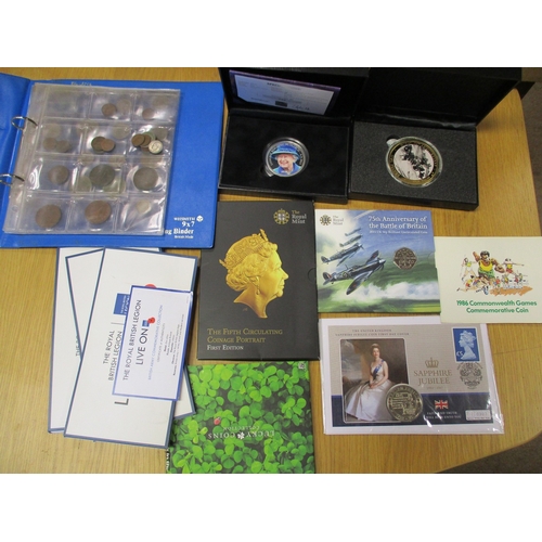 858 - Collection of silver proofs FDC with £5 including GB 2016, Guernsey 2013, 2014 (4), 2015, Jersey 201... 