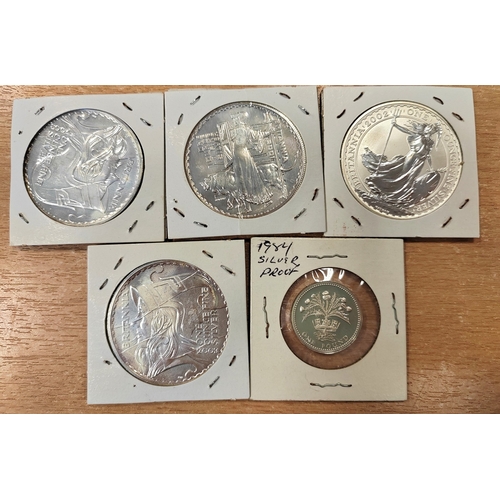 859 - Collection generally fine/very fine with some better with 1oz silver Britannia's 2001, 2002, 2003 (2... 