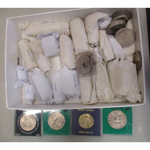 898 - Accumulation of mainly mid to late 20th century GB and world coins in box and album, generally fine ... 
