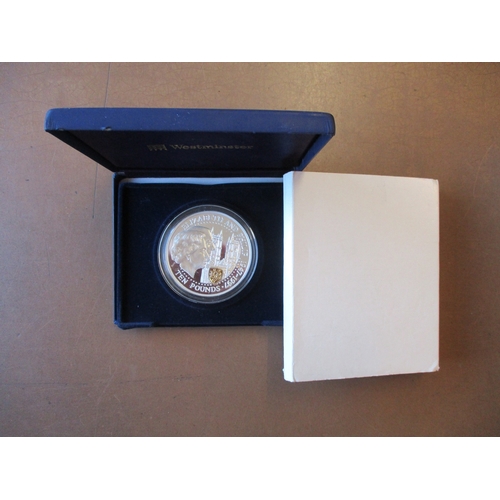 919 - Guernsey. 1997 Golden Wedding £10 silver 5oz proof FDC, no certificate, in Westminster box. (R)