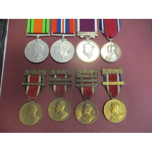 85 - WW2 Defence Medal, BWM, KGVI Regular Army bar LSGC and 1935 Jubilee Medal to 6133111 Pte T.G. Burges... 