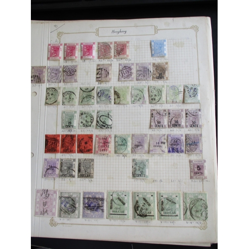 107 - Hong Kong. Predominantly used QV-KGV coln in typically mixed cond. on range old album leaves, incl 1... 