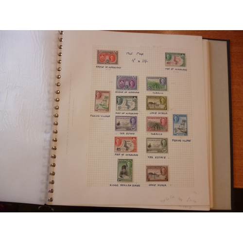 114 - Nyasaland. M/U coln in albums, on album pages, and loose in packets, incl 1945 set M, and U, 1948 RS... 