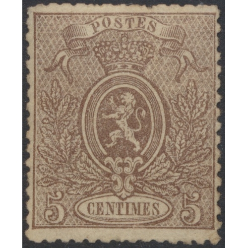 121 - Belgium. Early to middle-period M/U coln in 1 Schaubek album, incl 1849 vals to 20c U, with shades, ... 