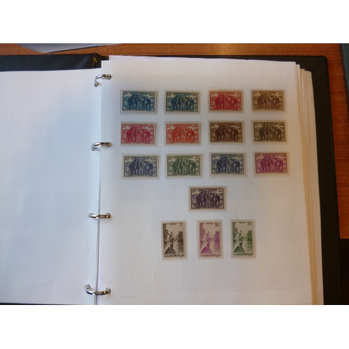 136 - French Colonies. M/U coln in 5 ring binders, incl General issues 1859-70 vals to 80c U, with various... 