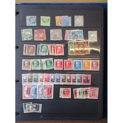 143 - Germany. Early to modern M/U coln in 10+ vols, incl 1872-74 vals to 18k U (trimmed at right), 1919 F... 