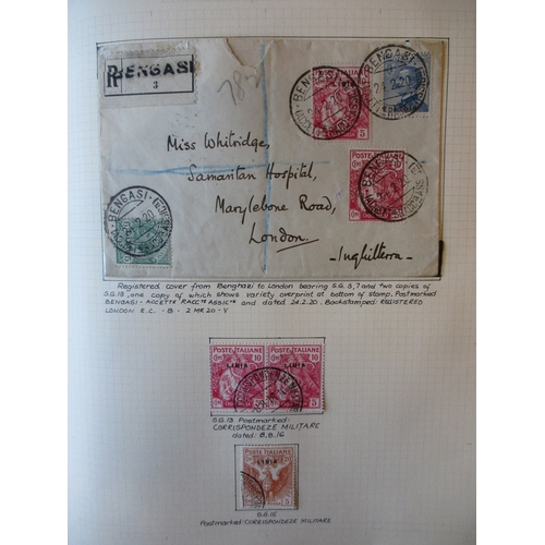 154A - Libya. Early to modern M/U coln in album, incl 1909 set M, 1912-22 set M, 1915-24 parcel post set M ... 