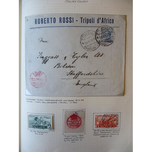 154A - Libya. Early to modern M/U coln in album, incl 1909 set M, 1912-22 set M, 1915-24 parcel post set M ... 