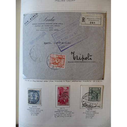 154A - Libya. Early to modern M/U coln in album, incl 1909 set M, 1912-22 set M, 1915-24 parcel post set M ... 