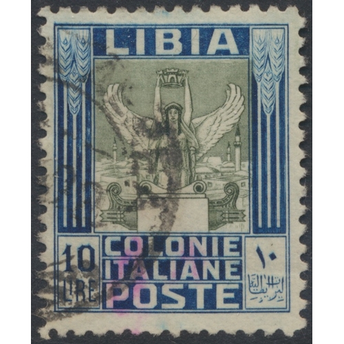 154A - Libya. Early to modern M/U coln in album, incl 1909 set M, 1912-22 set M, 1915-24 parcel post set M ... 