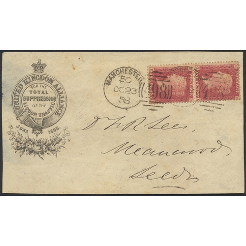 197 - Advertising and Propaganda Mail. Seln of QV-KEVII covers and commercial stationary, incl 1858 Manche... 