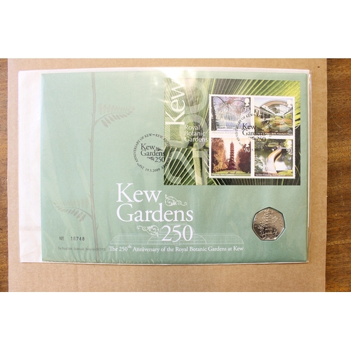 314 - 2009 Kew Gardens 250th anniversary cover with 50p Kew Gardens uncirculated inset. (R)