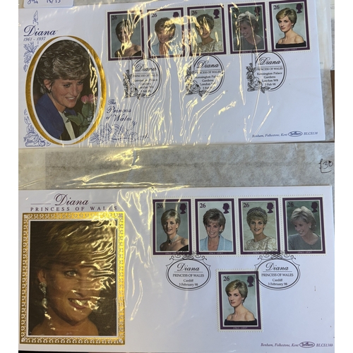 323 - 1990-1998 First day covers coln incl issues by Benhams, Bradbury and Royal Mail, incl Bradbury 1990 ... 