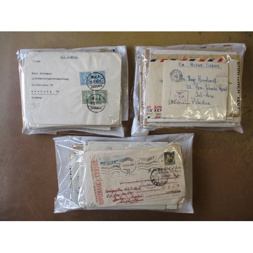 61 - Accum of WWII censored mail, incl POW, military and undercover mail, to a range of destinations - GB... 