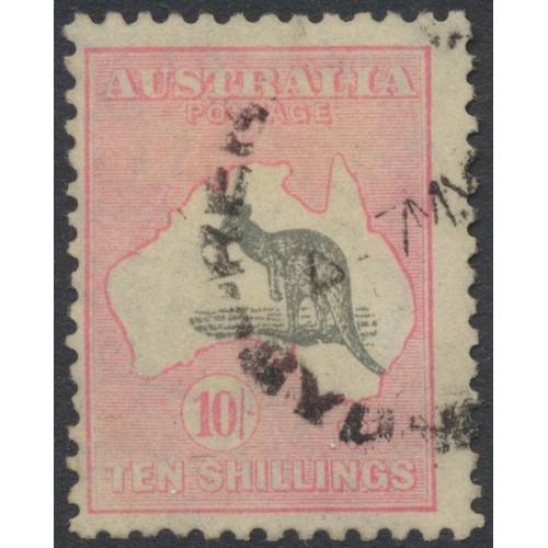 91 - Australia. Early to modern, mainly used coln in 2 albums, incl 1913 Kangaroos to 10/- U, 1915 Kangar... 