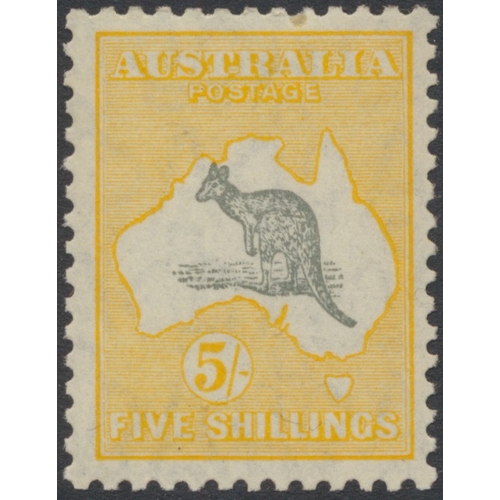 91 - Australia. Early to modern, mainly used coln in 2 albums, incl 1913 Kangaroos to 10/- U, 1915 Kangar... 