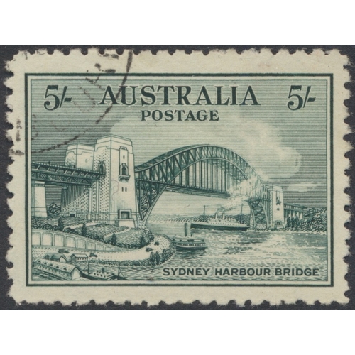 91 - Australia. Early to modern, mainly used coln in 2 albums, incl 1913 Kangaroos to 10/- U, 1915 Kangar... 