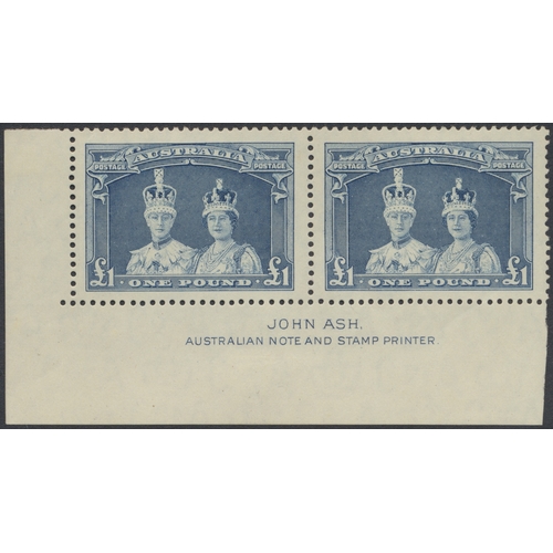 91 - Australia. Early to modern, mainly used coln in 2 albums, incl 1913 Kangaroos to 10/- U, 1915 Kangar... 