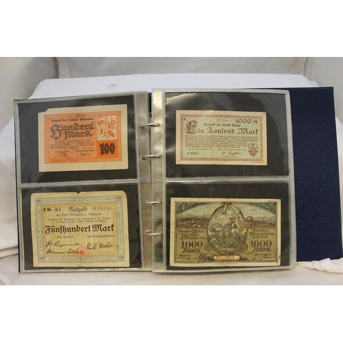 326 - Germany. Notgeld collection in 3 albums with Bielefeld 50pf (2), silk 25m (2), etc (approx 720) plus... 