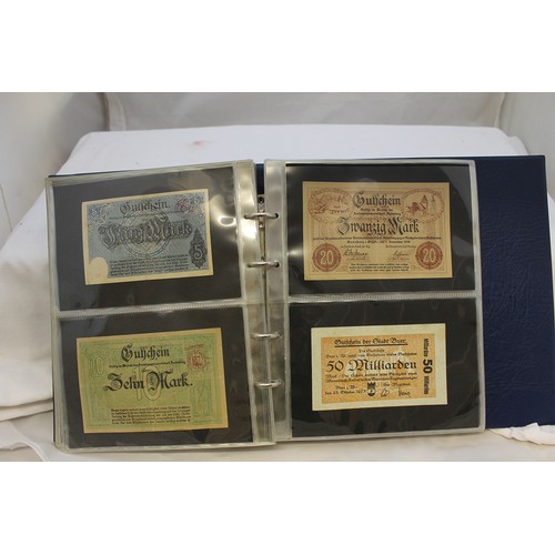 326 - Germany. Notgeld collection in 3 albums with Bielefeld 50pf (2), silk 25m (2), etc (approx 720) plus... 