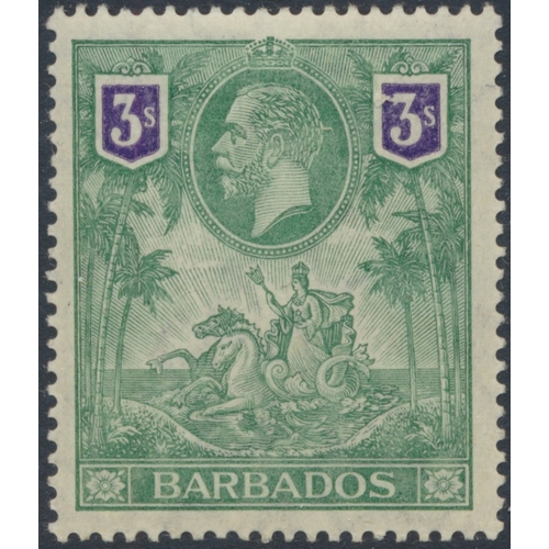 101 - Barbados. Coln M on stockbook pages, incl 1882-6 vals to 1/-, 1892-03 vals to 2s6d, 1897-8 Jubilee s... 