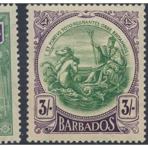 101 - Barbados. Coln M on stockbook pages, incl 1882-6 vals to 1/-, 1892-03 vals to 2s6d, 1897-8 Jubilee s... 