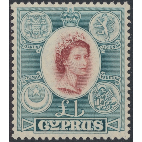 114 - Cyprus. Coln M in 1 stockbook, incl 1880 ovptd 1d red plate 217, 2½d rosy mauve  plate 14x 3,1892-4 ... 