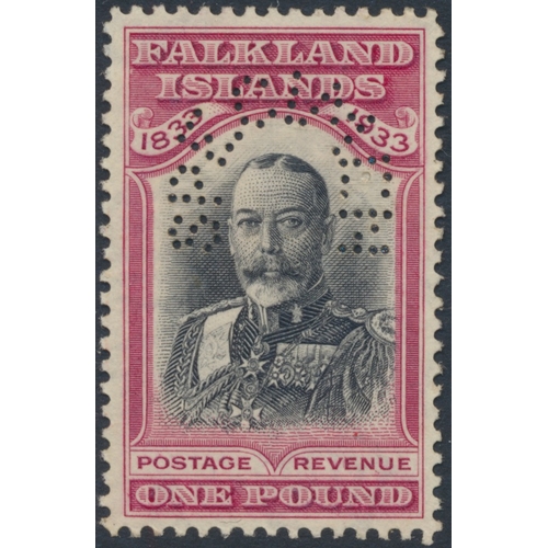 116 - Falkland Islands. QV-QEII M/UM coln in 1 stockbook, incl 1891-02 vals to 1/- M, 1898 2s6d and 5/- M,... 