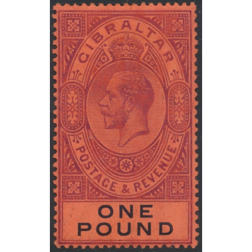 121 - Gibraltar. QV-QEII M/UM coln in 2 stockbooks, incl 1889-6 vals to 2p M, 1898 vals to 1/- M, 1903-8 m... 