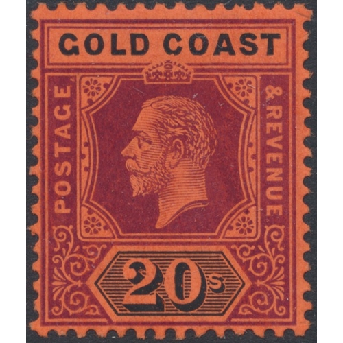 123 - Gold Coast. Mint/unused coln on stockpages, incl 1876-4 ½d olive-yellow unused, 1884-91 vals to 1/-,... 