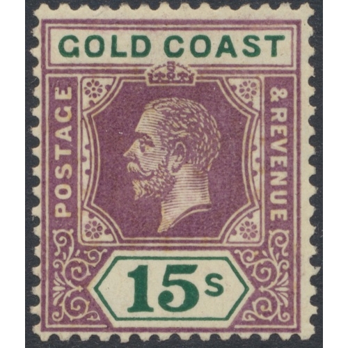 123 - Gold Coast. Mint/unused coln on stockpages, incl 1876-4 ½d olive-yellow unused, 1884-91 vals to 1/-,... 