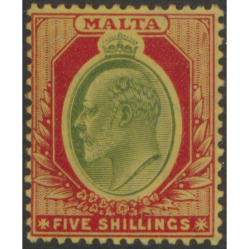 130 - Malta. QV-QEII coln M on stockbook pages, incl 1885-90 set, 1904-14 vals to 5/-, 1914-21 vals to 5/-... 